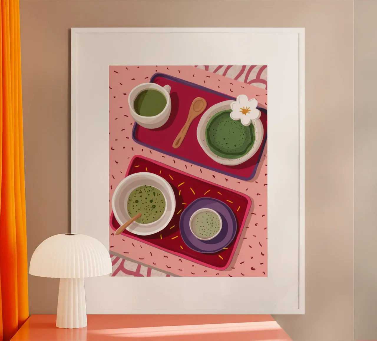 Momento Matcha Flatlay poster da Haven Fantasy