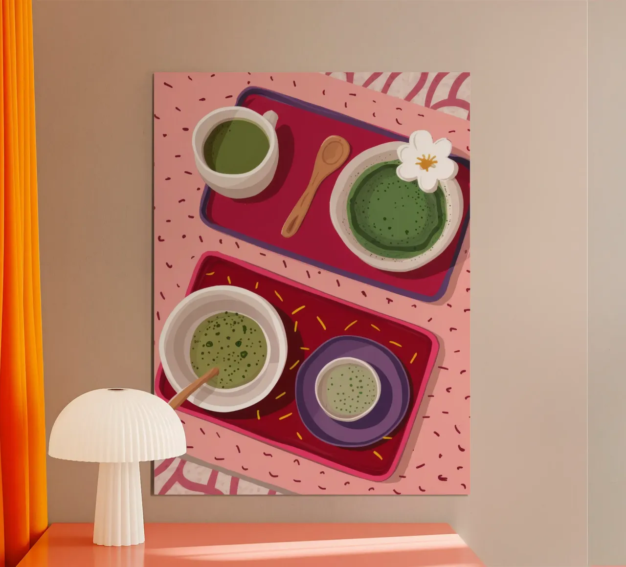 Momento Matcha Flatlay poster da Haven Fantasy