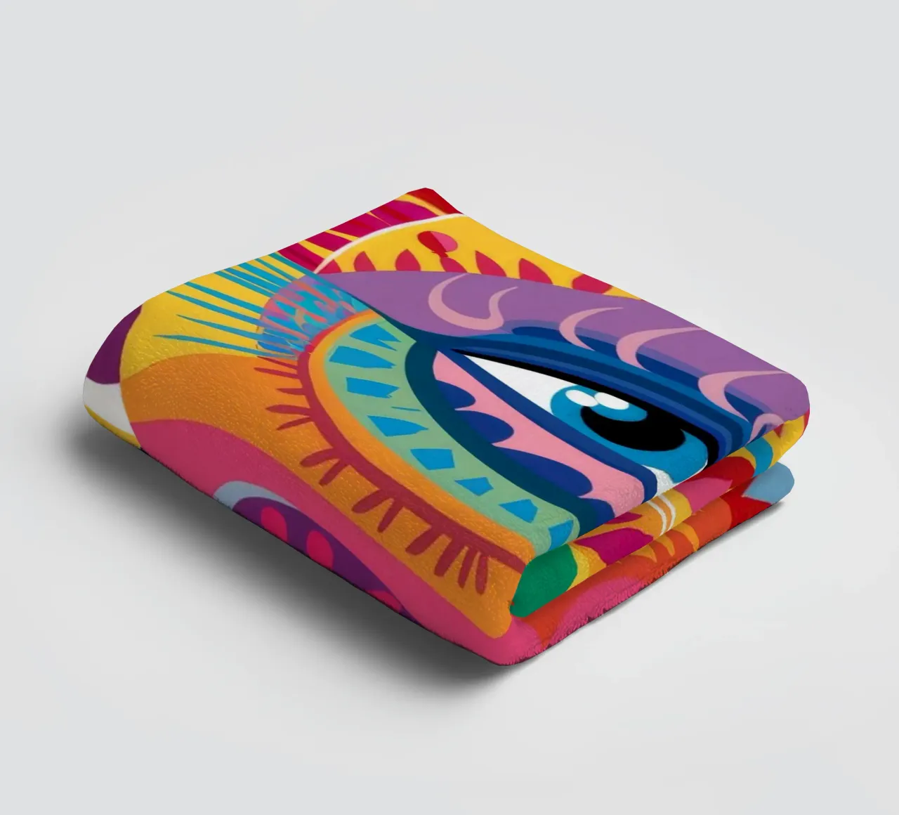 Psychedelischer Blick auf die Seele Handtuch von Muse Artworks