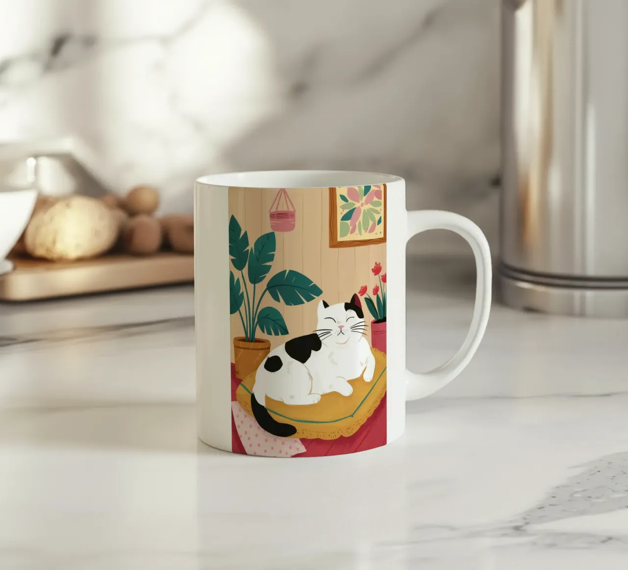 Sonnellino di vernice Yin Yang tazza in ceramica da FadeAura
