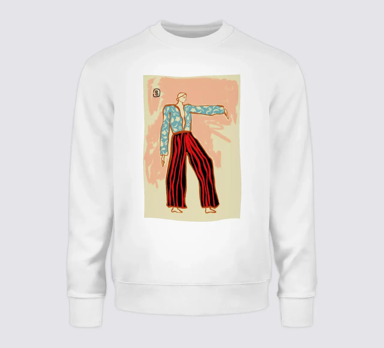 New Year Dance sweatshirt by Sandra Poliakov