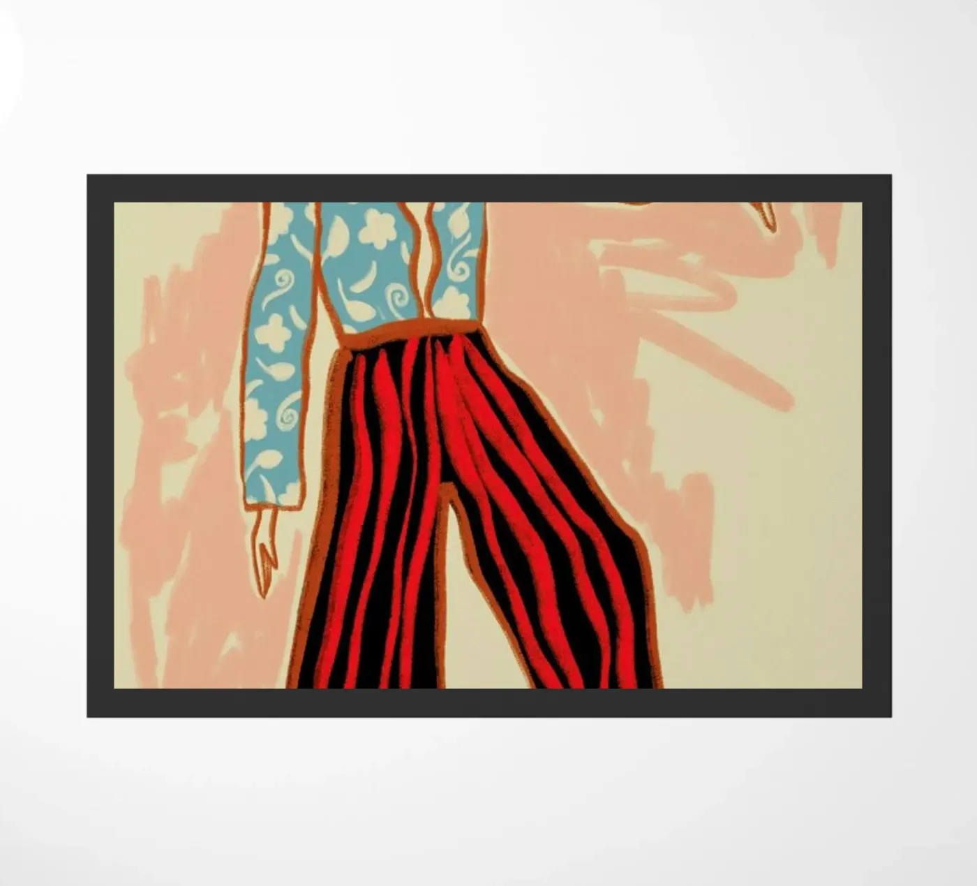 New Year Dance doormat by Sandra Poliakov