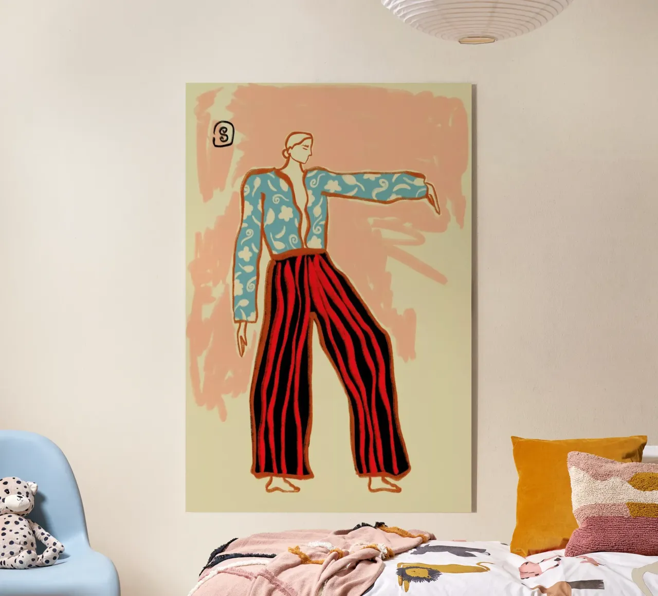 New Year Dance acrylic glass by Sandra Poliakov