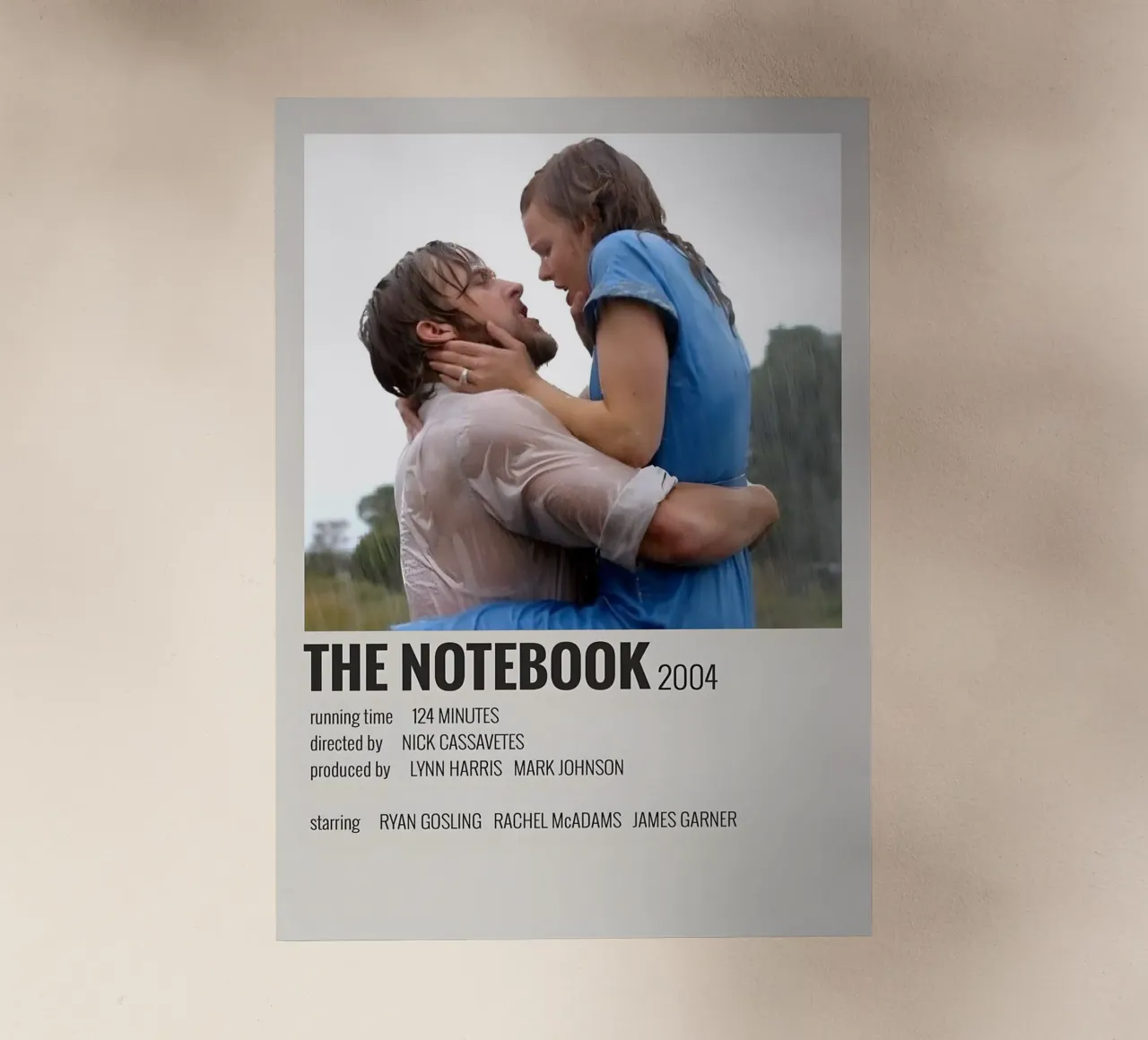 THE NOTEBOOK 2004 pellicola backlit da MVFminimalist