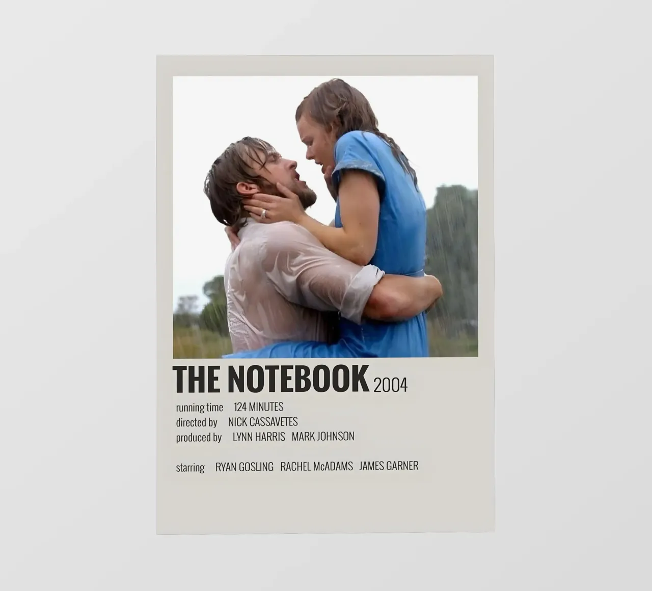 THE NOTEBOOK 2004 telo in pvc da MVFminimalist