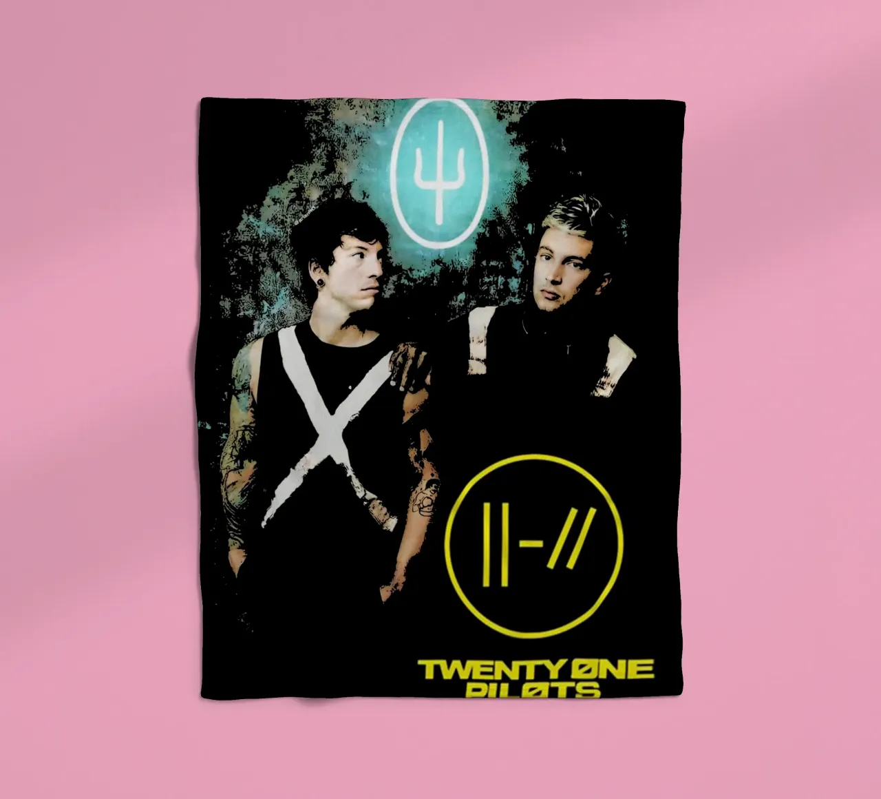 Arte dei Twenty One Pilots coperta in pile da music soul
