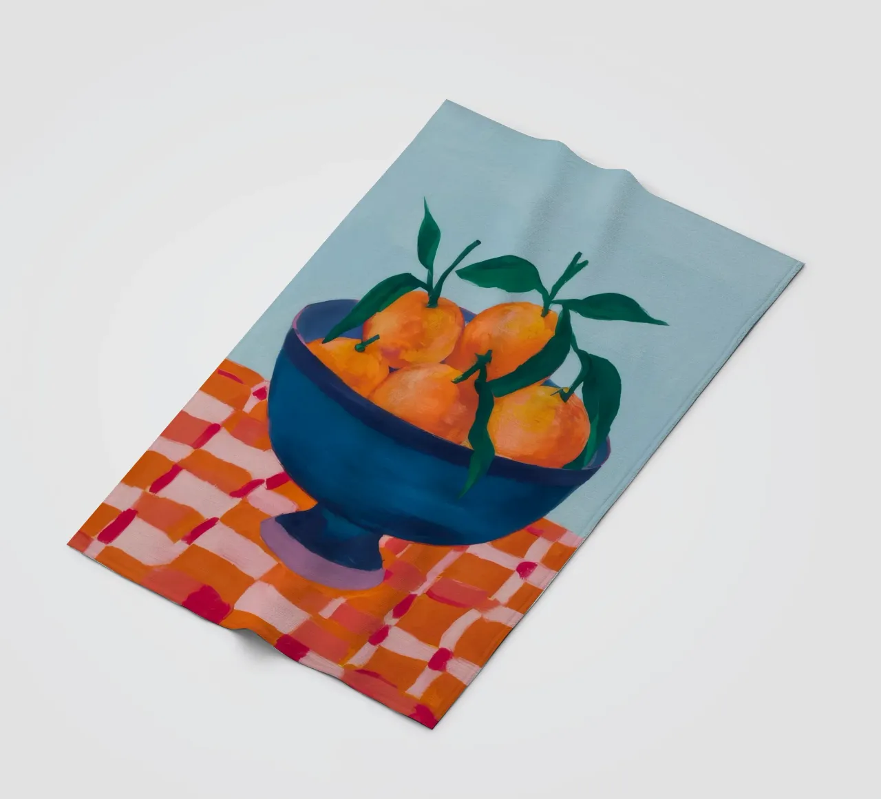Arancioni in tessuto a scacchi coperta in pile da Haven Fantasy