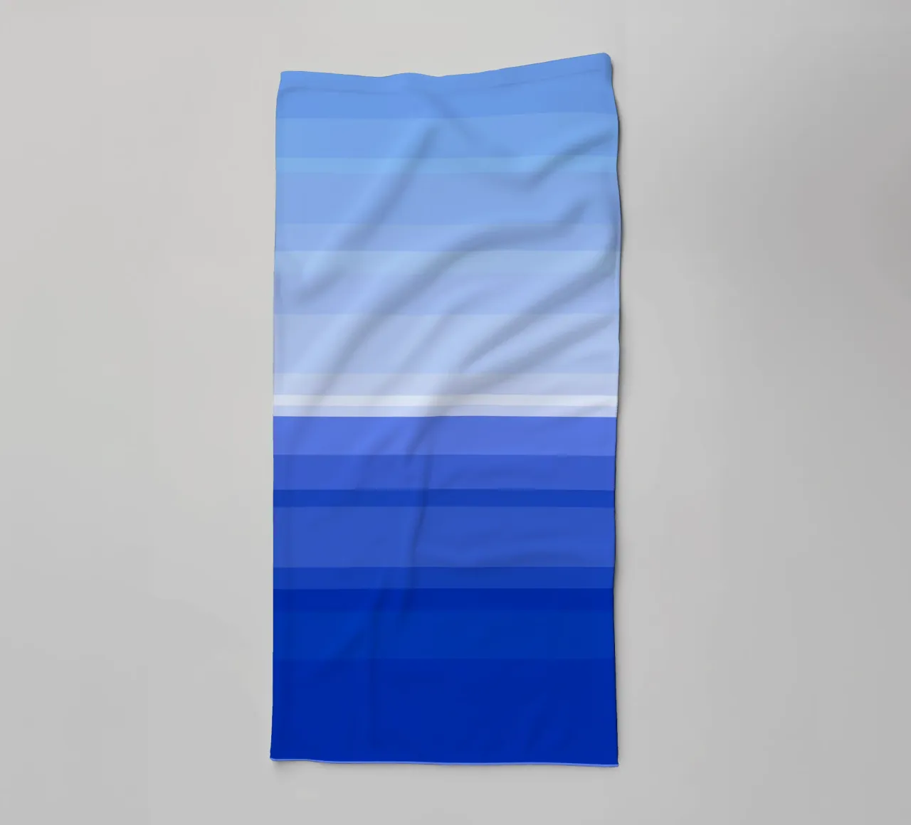Vue de la mer, graphisme dans les tons bleus serviette de bain de Lilou Art