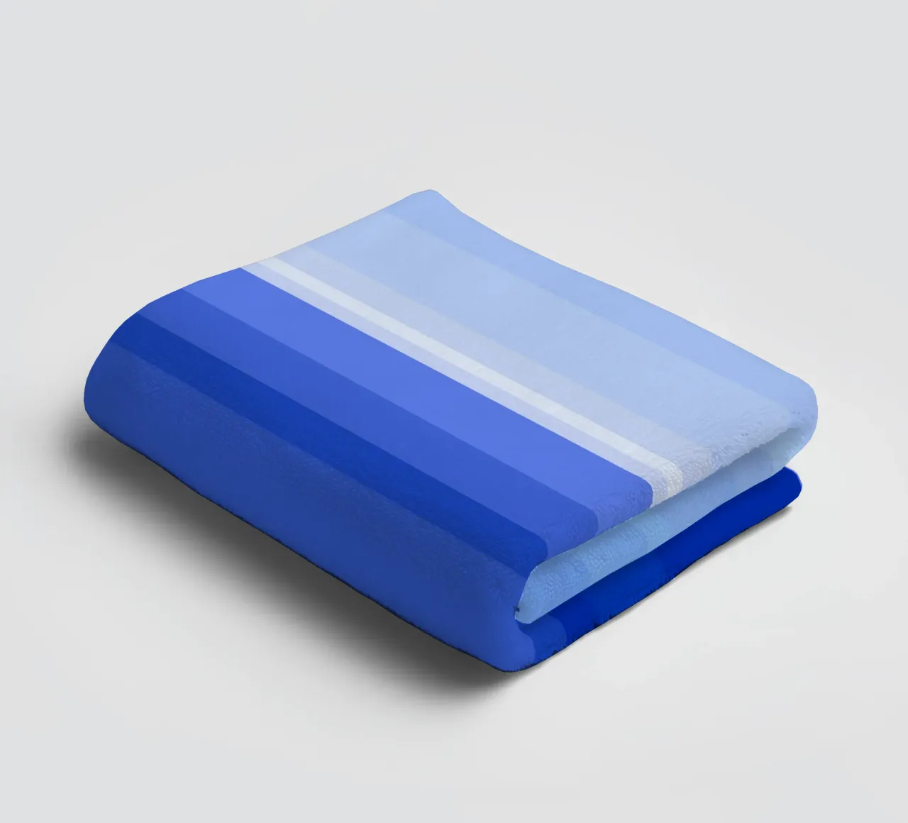 Vue de la mer, graphisme dans les tons bleus serviette de bain de Lilou Art