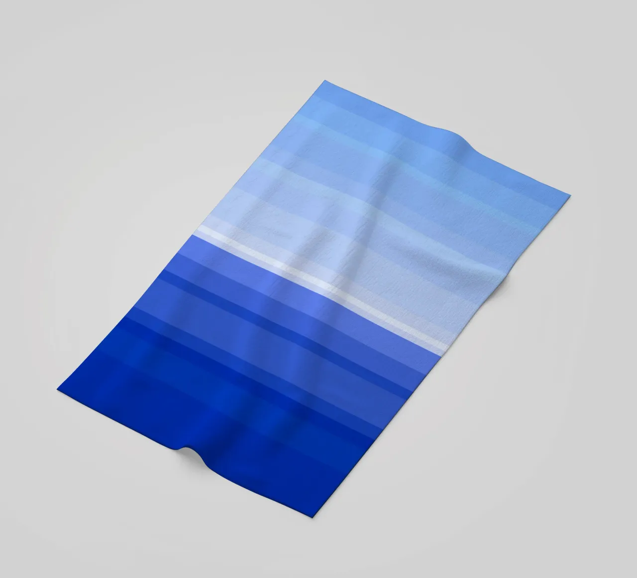 Vue de la mer, graphisme dans les tons bleus serviette de plage de Lilou Art
