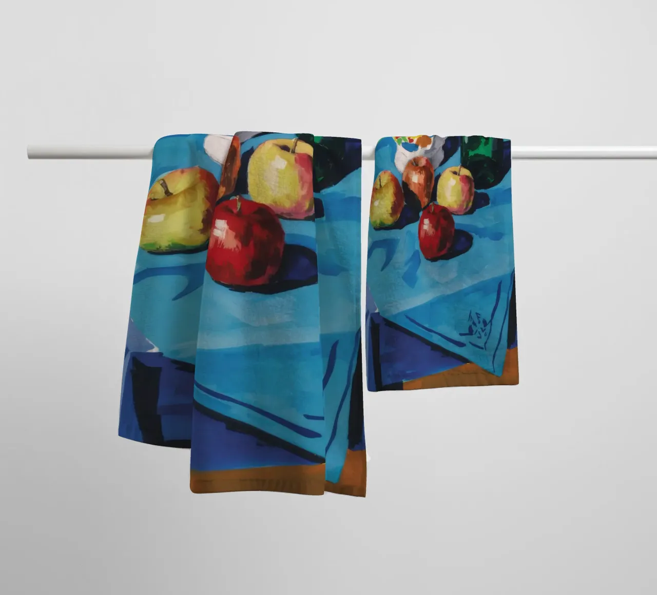 Pitcher and Bottle Blue Table towel by Stone Decade