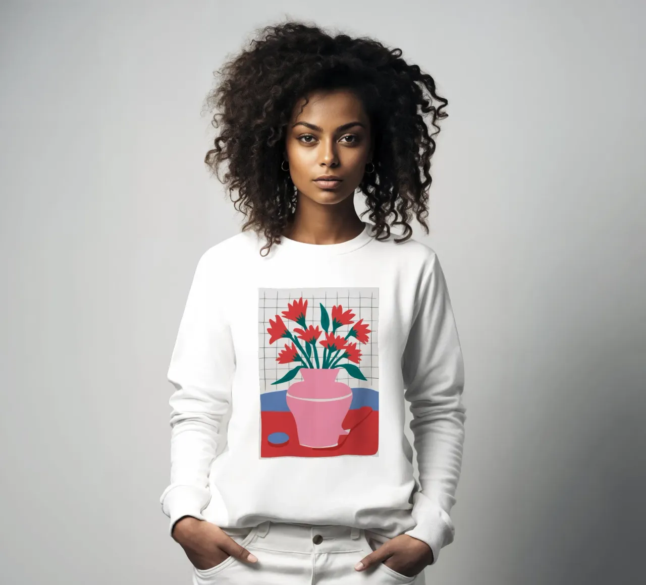 Vaso rosa a griglia felpa da Haven Fantasy