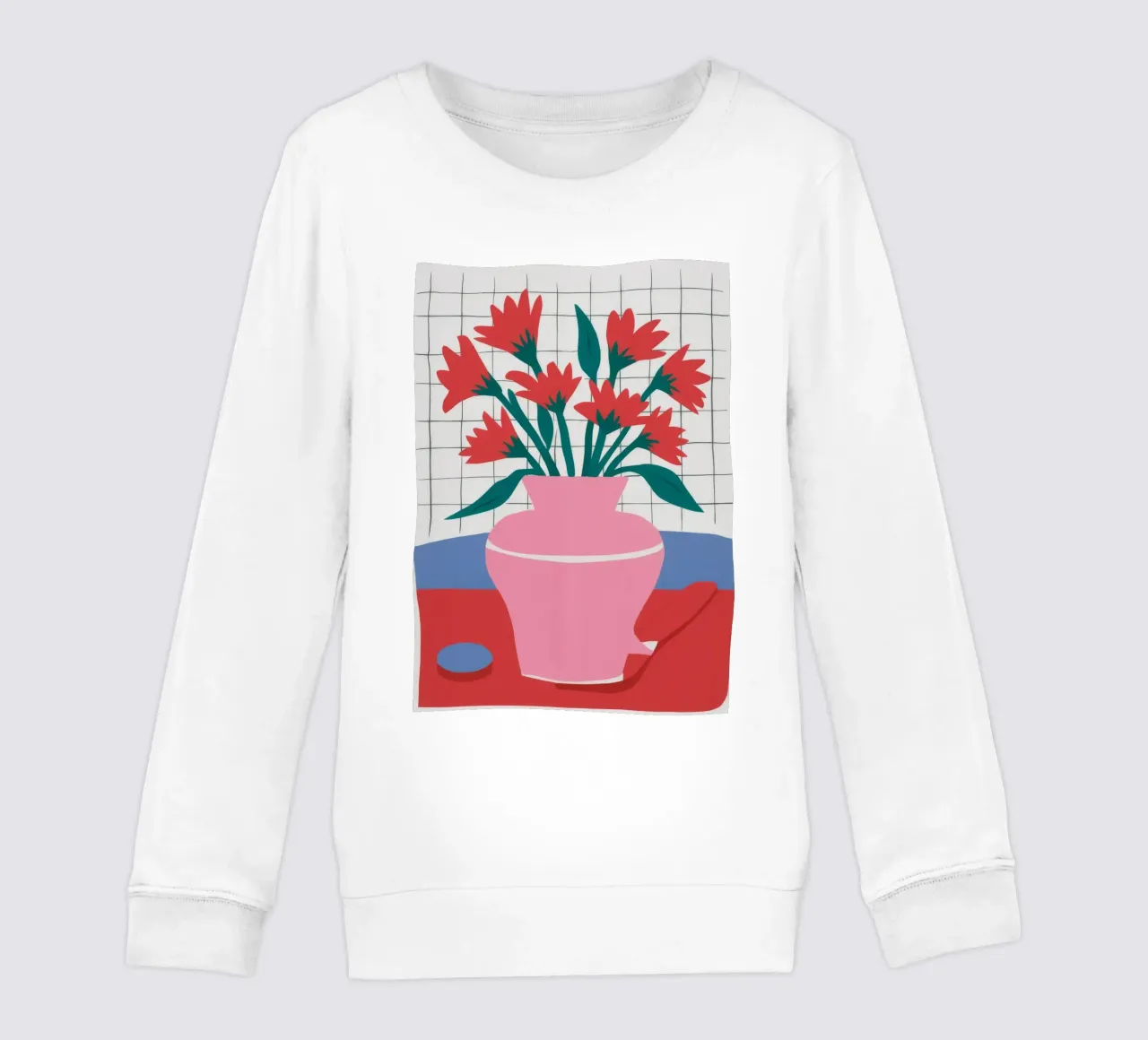 Vaso rosa a griglia felpa bambino da Haven Fantasy