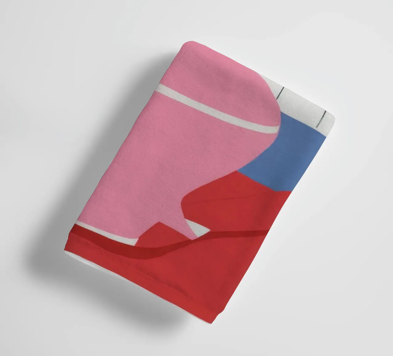 Pink Vase Grid towel by Haven Fantasy