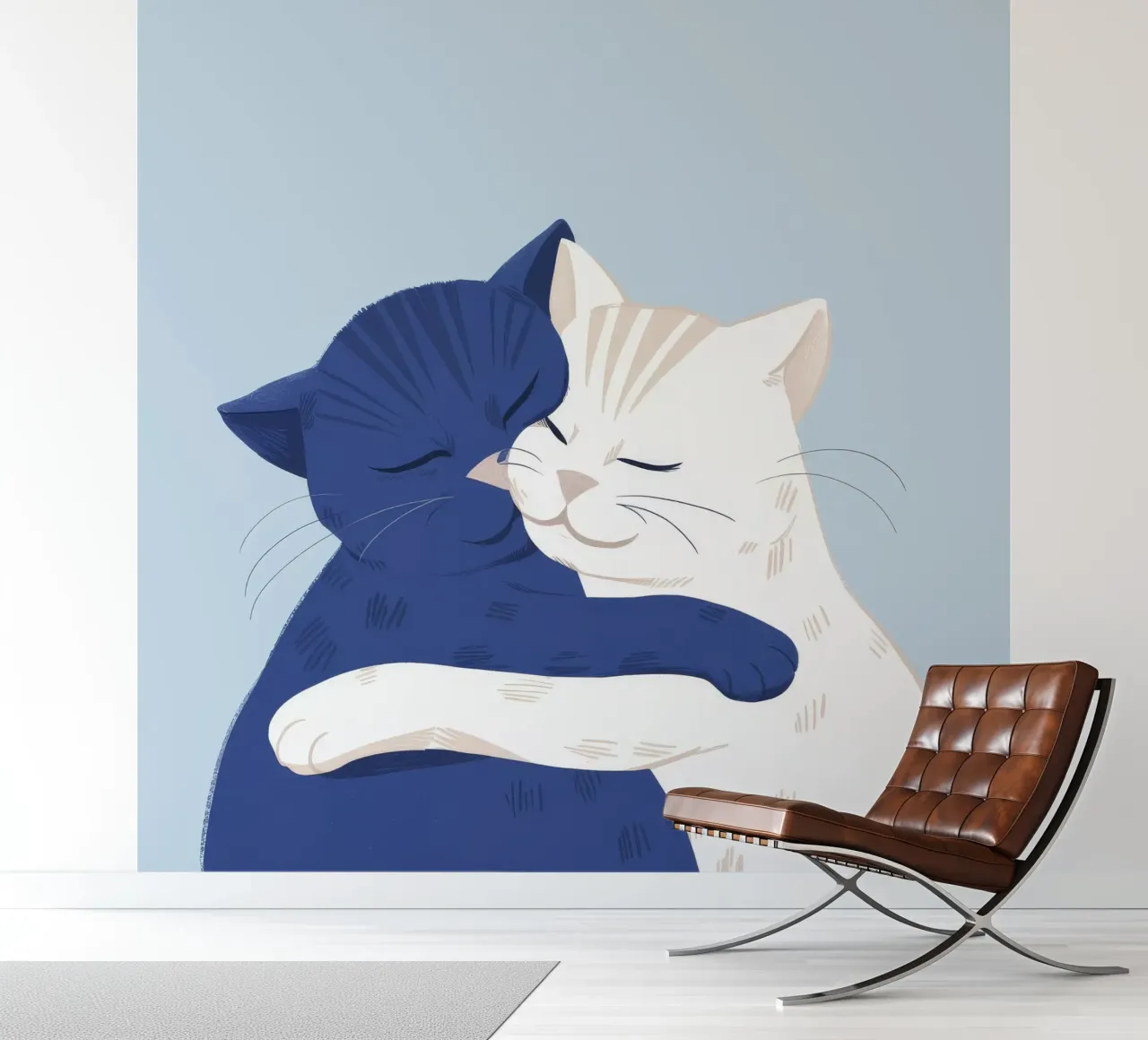 Feline Friendship Hug photo wallpaper by Muse Artworks