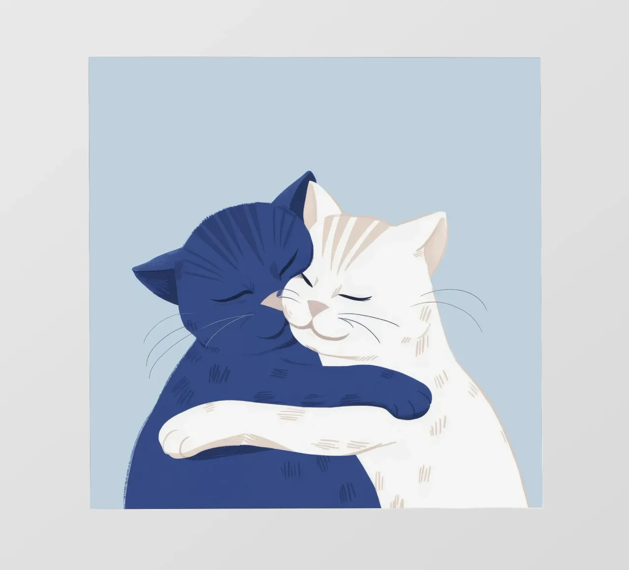 Feline Friendship Hug photo wallpaper by Muse Artworks