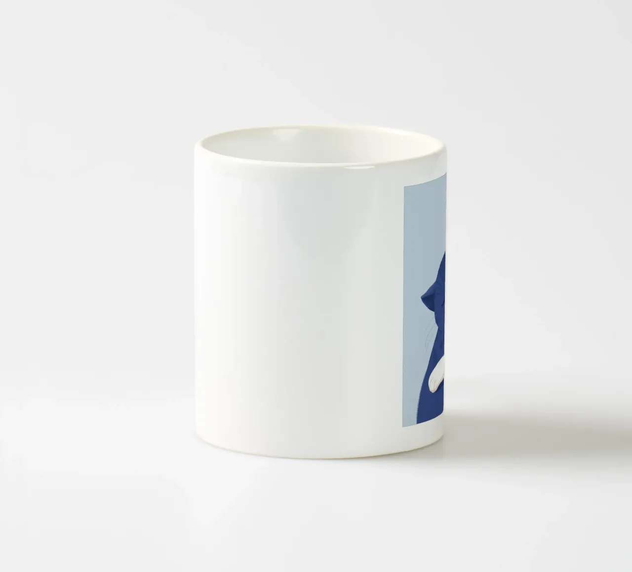 Abbraccio di amicizia felina tazza in ceramica da Muse Artworks