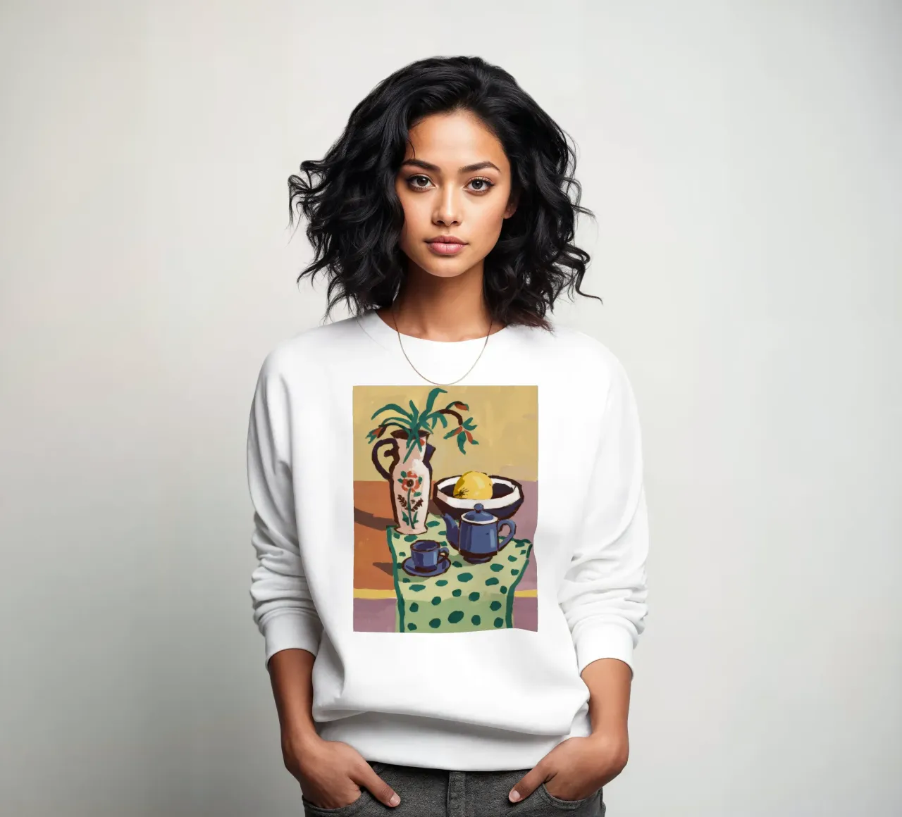 Muted Tones Still Life sweatshirt by Stone Decade