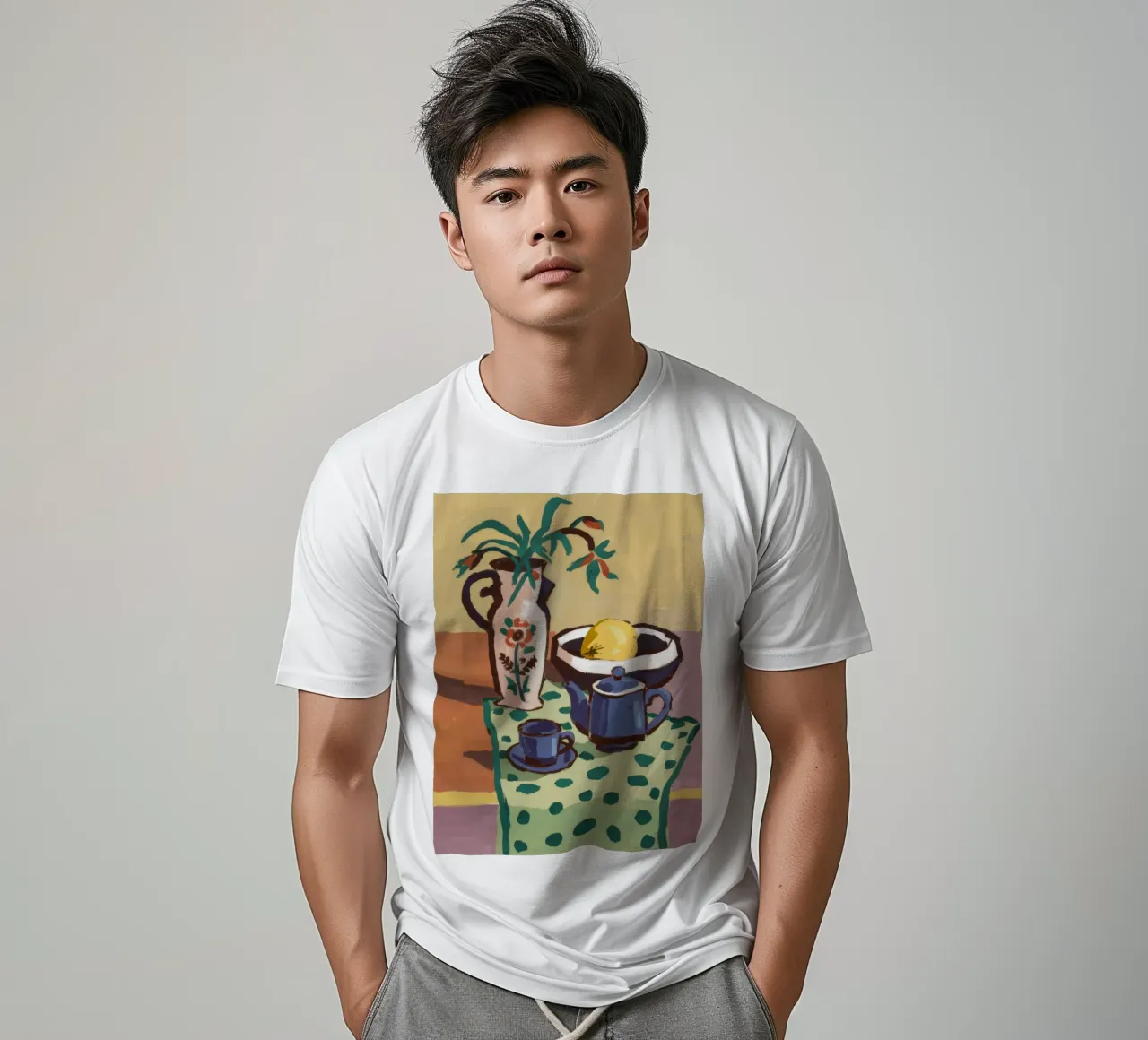 Gedempte tonen stilleven t-shirt van Stone Decade