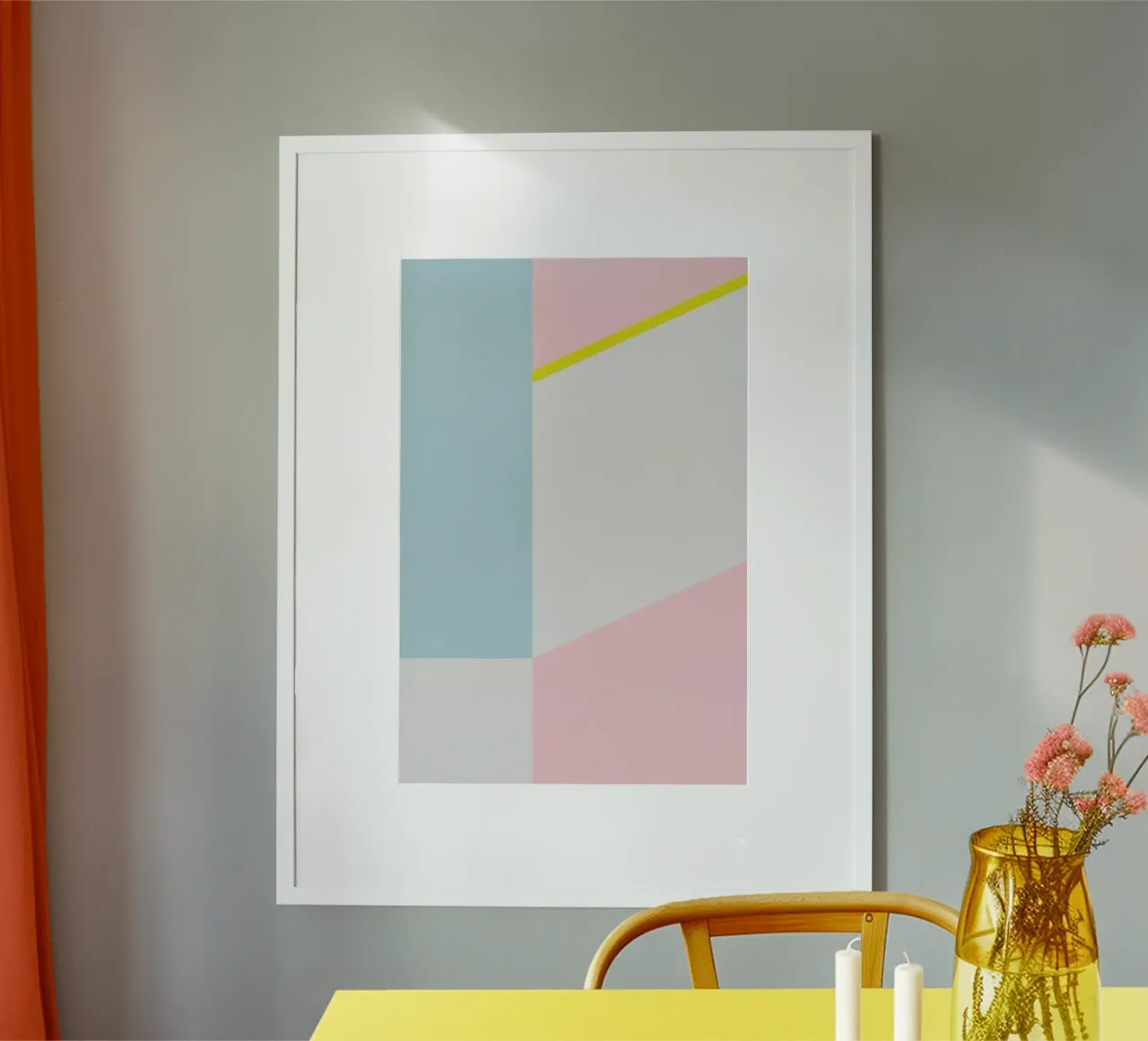 Mia no.2 poster met kunststof frame van Froilein Juno