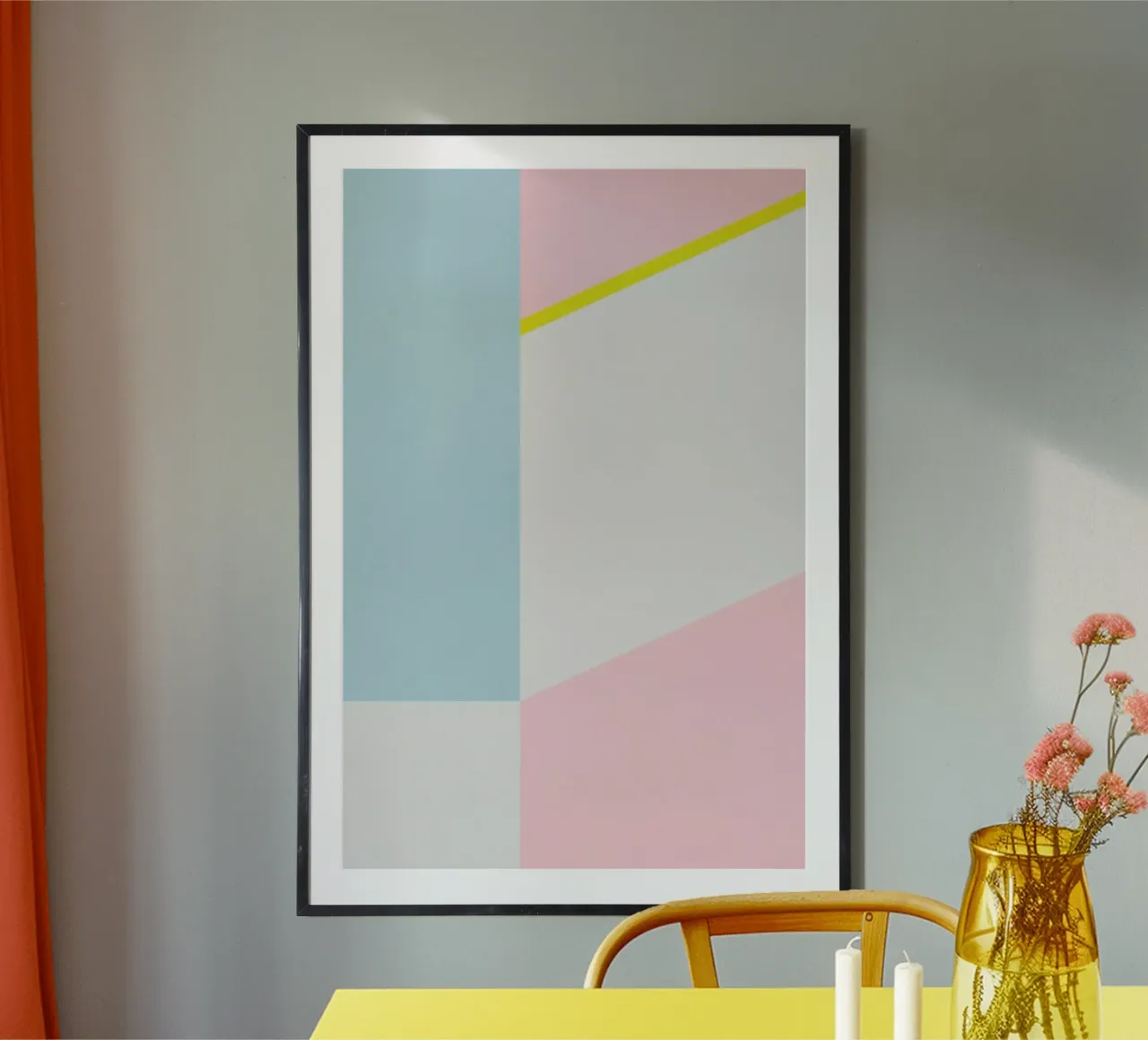 Mia no.2 poster met kunststof frame van Froilein Juno