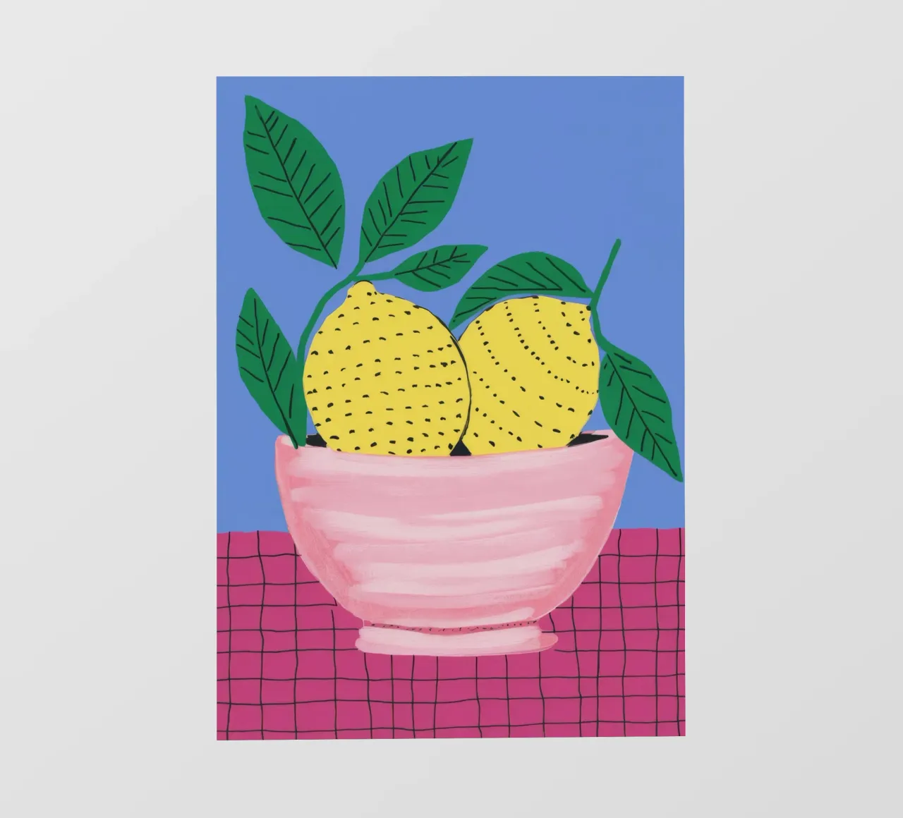 Lemon Bowl Pink pvc cover by Haven Fantasy