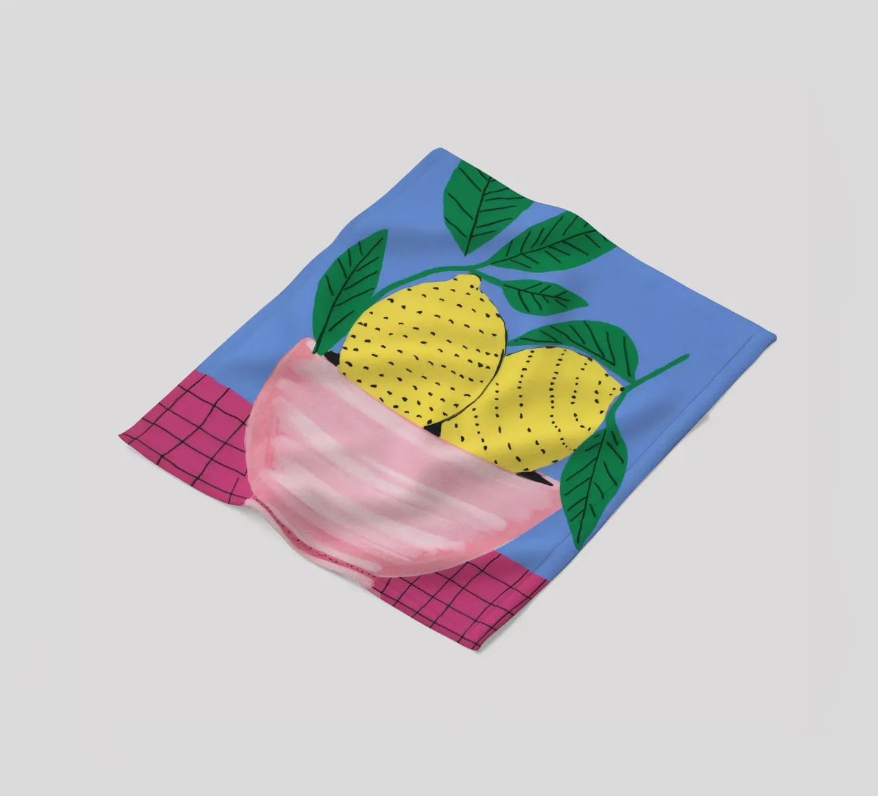 Zitronenschale Rosa Fleecedecke von Haven Fantasy