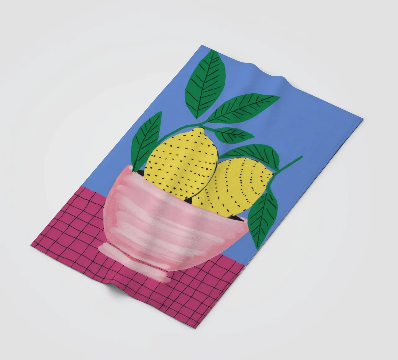 Zitronenschale Rosa Fleecedecke von Haven Fantasy