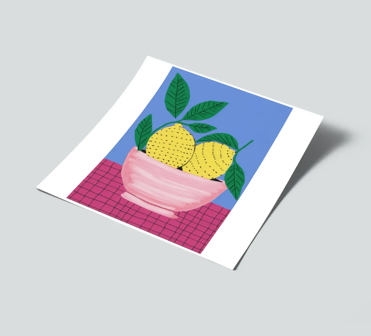 Zitronenschale Rosa Stickerbogen von Haven Fantasy