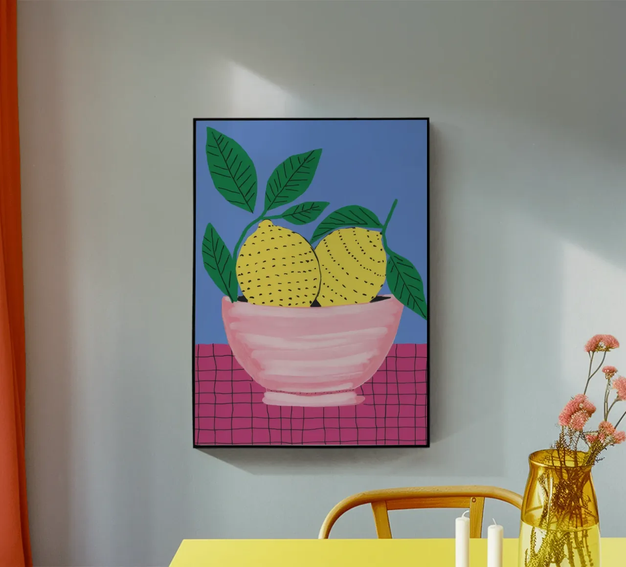 Lemon Bowl Pink acrylic glass by Haven Fantasy