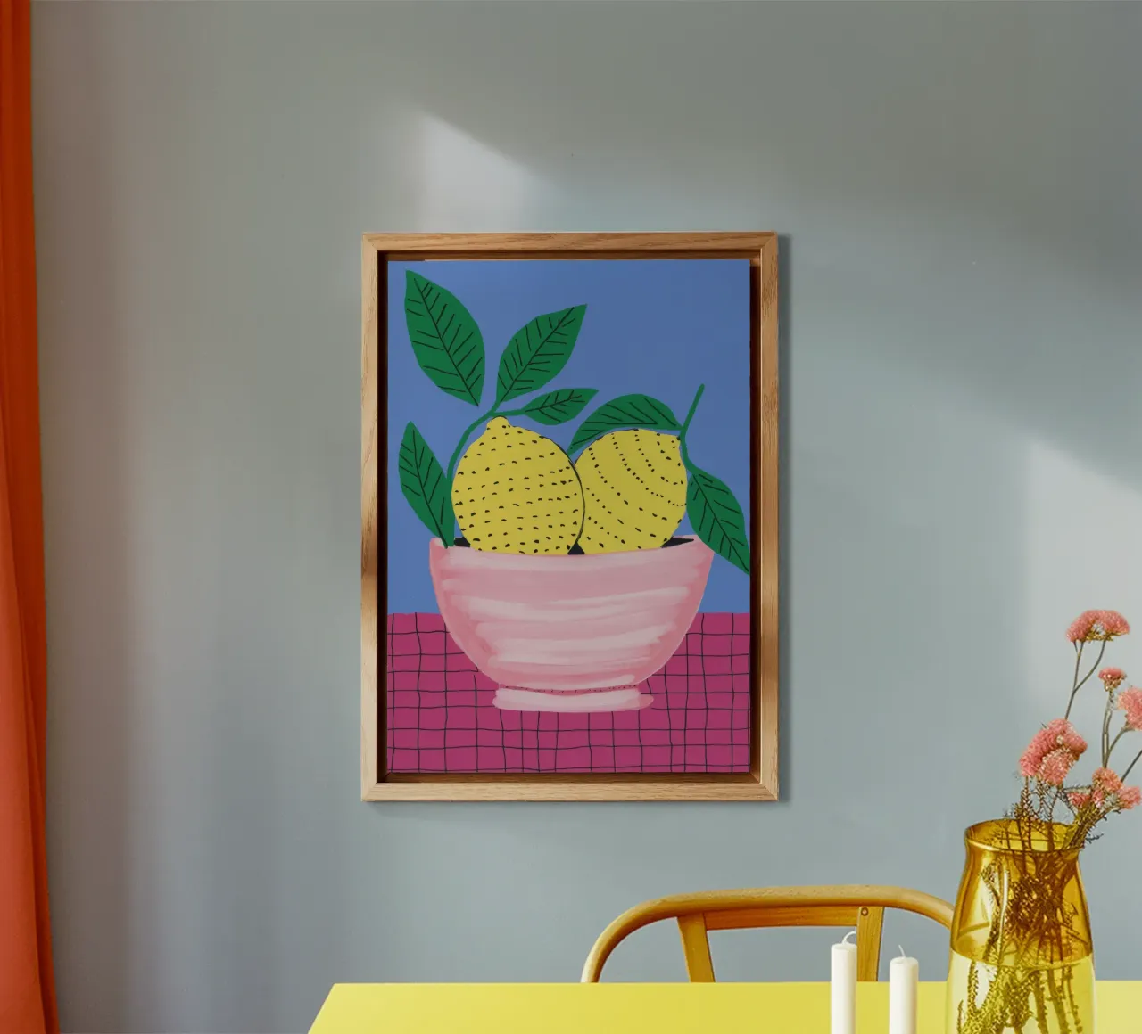 Lemon Bowl Pink alu-dibond by Haven Fantasy