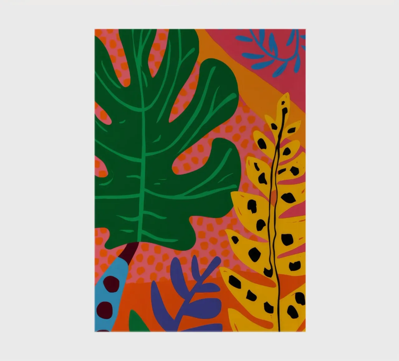 Monstera Orange Stripe notebook by Muse Artworks