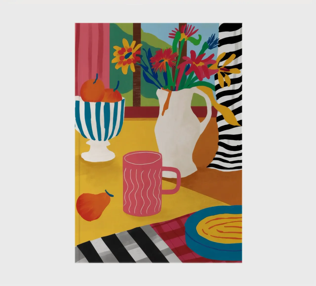 Zebra Pitcher Stillness notebook by Muse Artworks