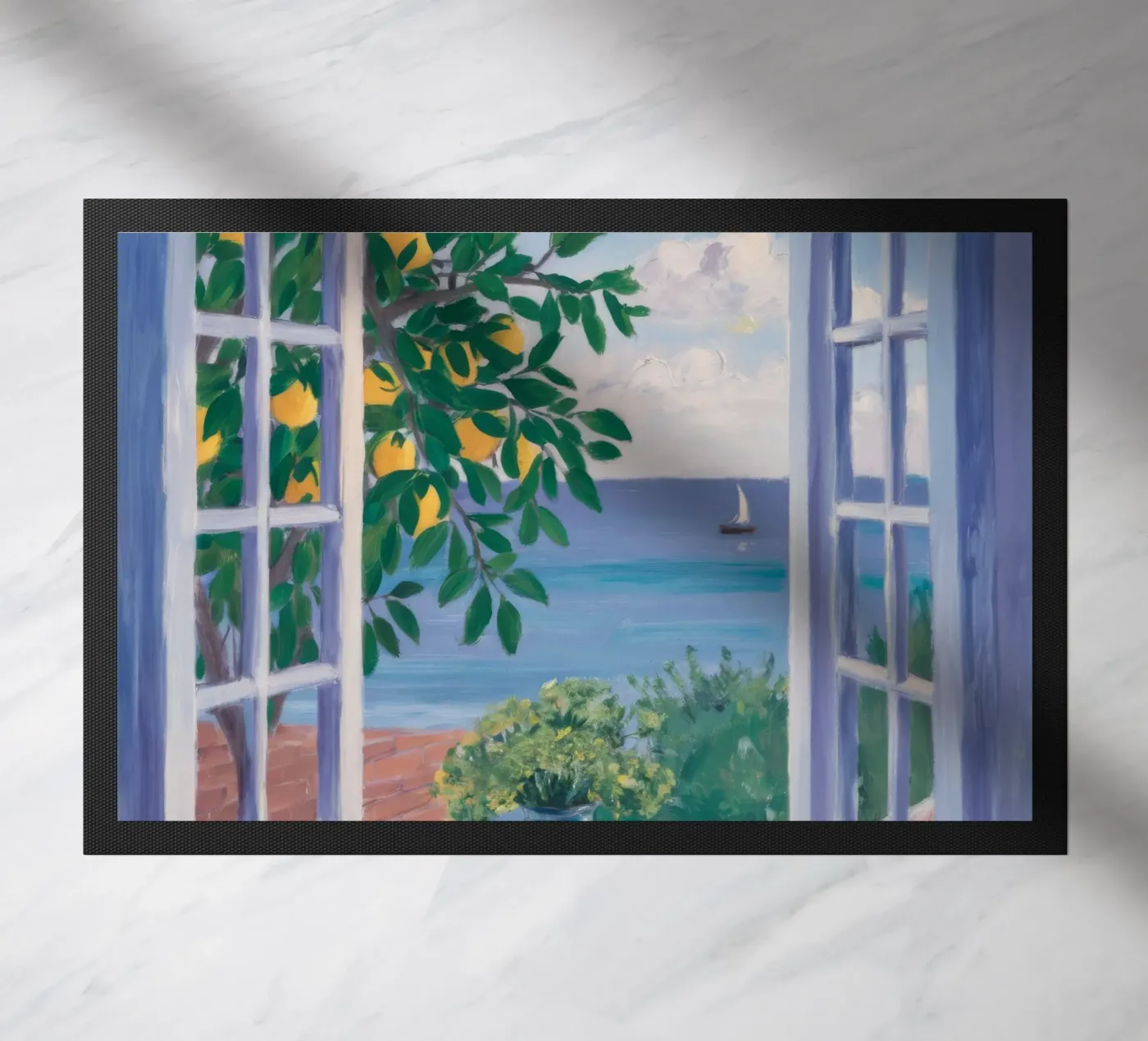 Open Window Seascape doormat by FadeAura
