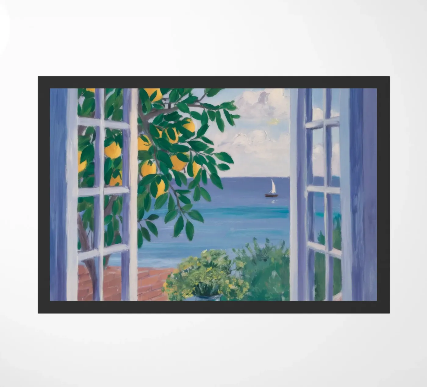 Open Window Seascape doormat by FadeAura