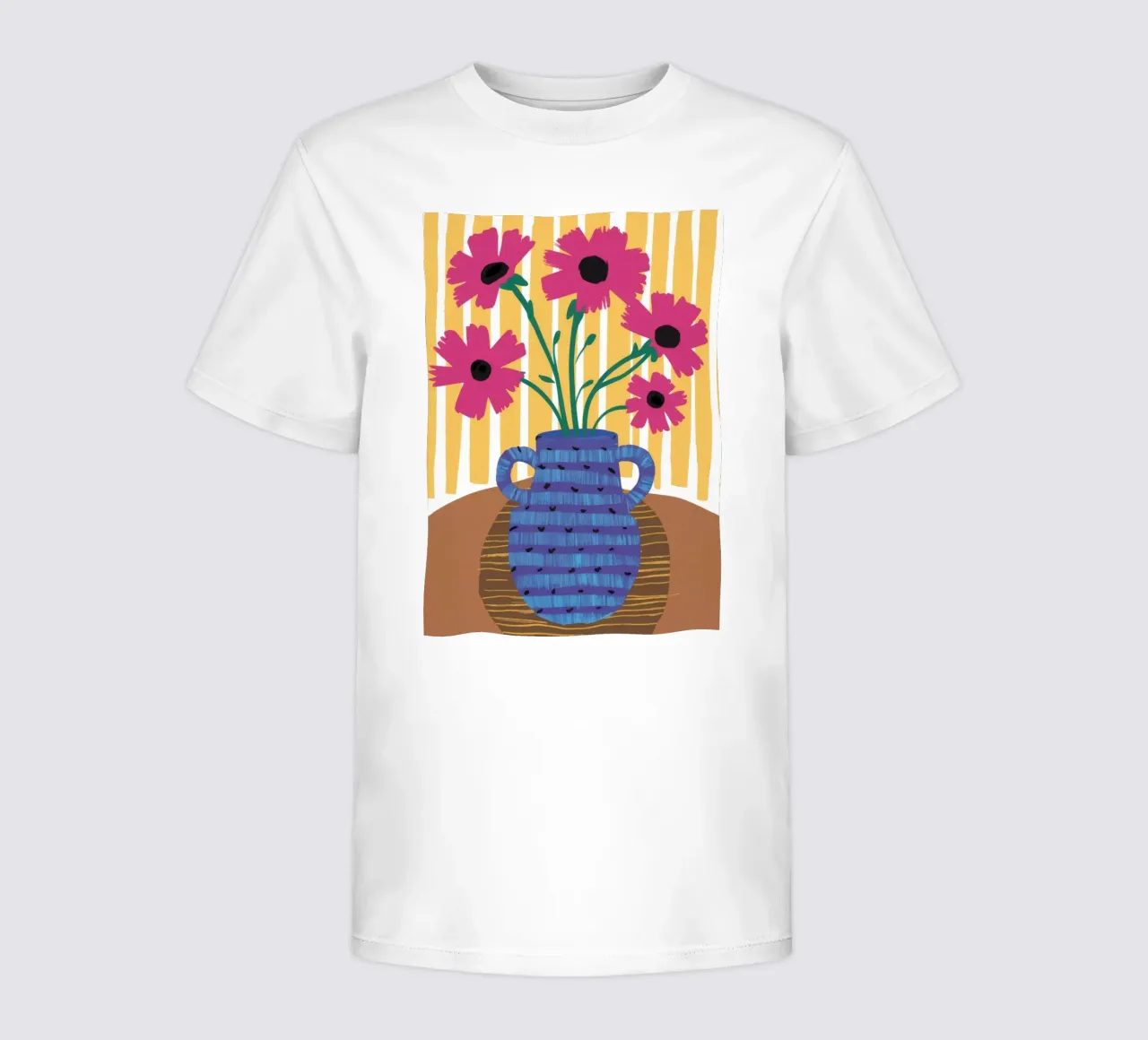 Blue Dotted Vase kids t-shirt by Haven Fantasy