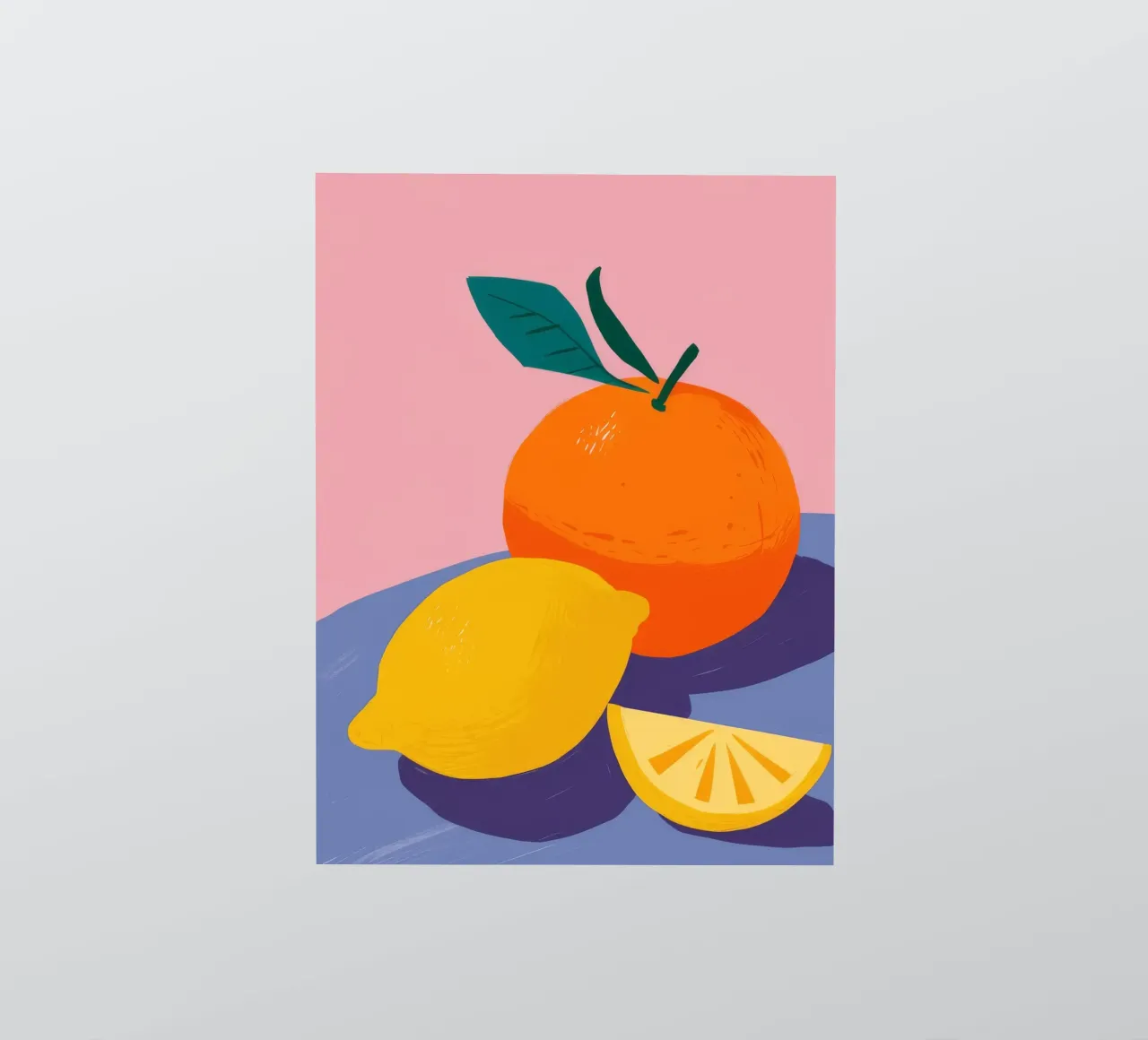 Dúo de naranja y limón pegatina de Haven Fantasy
