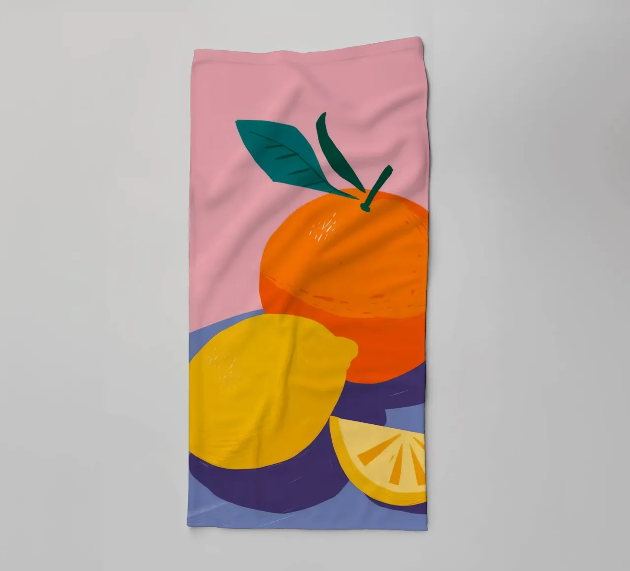 Duo Orange und Zitrone Handtuch von Haven Fantasy