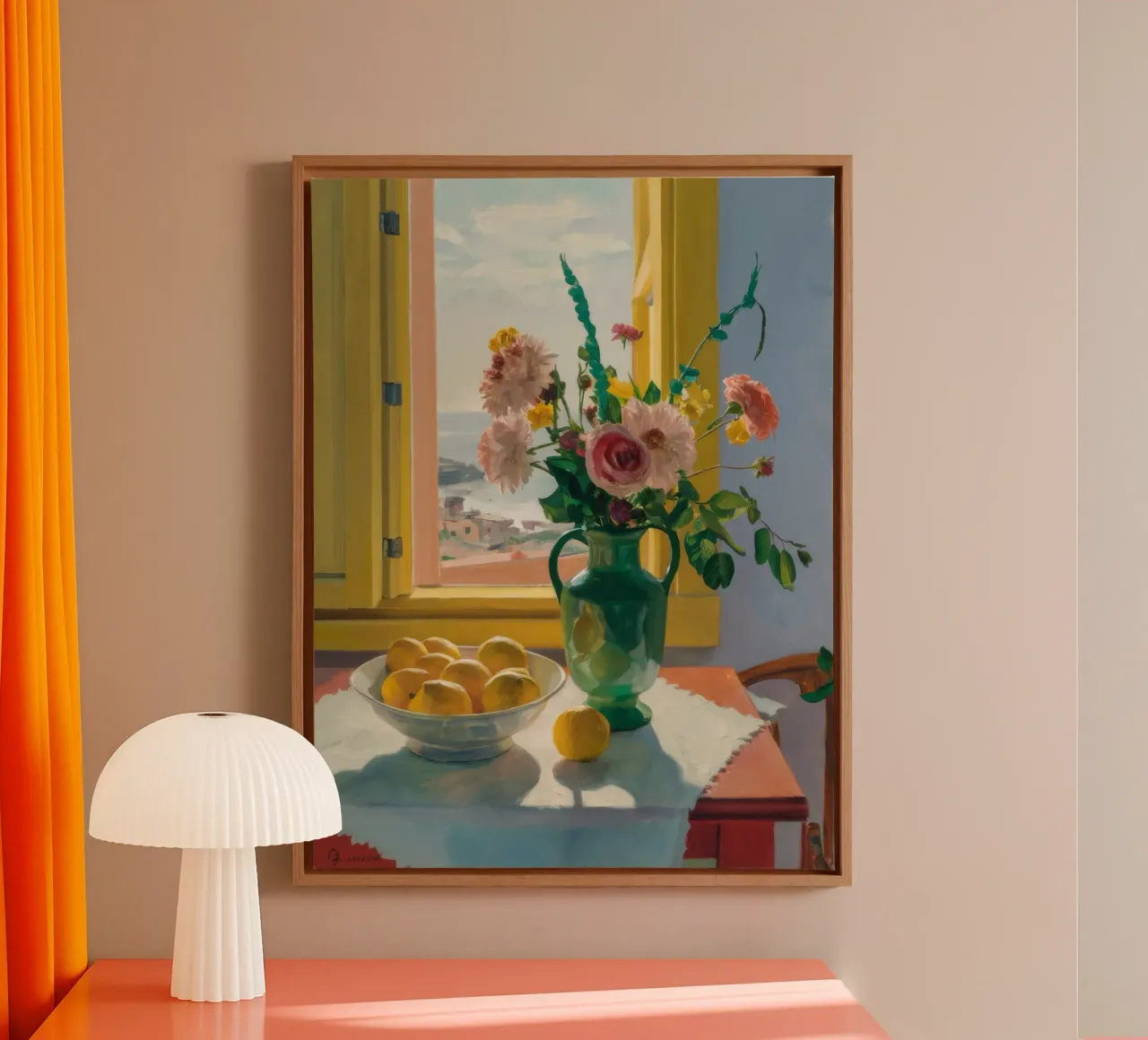 Pasticceria Window Light tela con Cornice a cassetta da Stone Decade