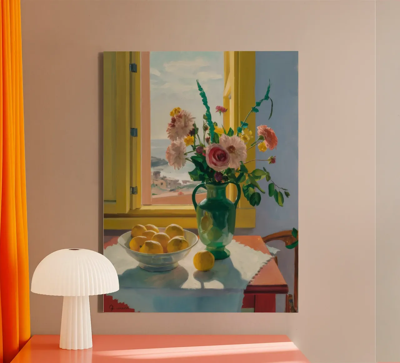 Pasticceria Window Light tela con Cornice a cassetta da Stone Decade