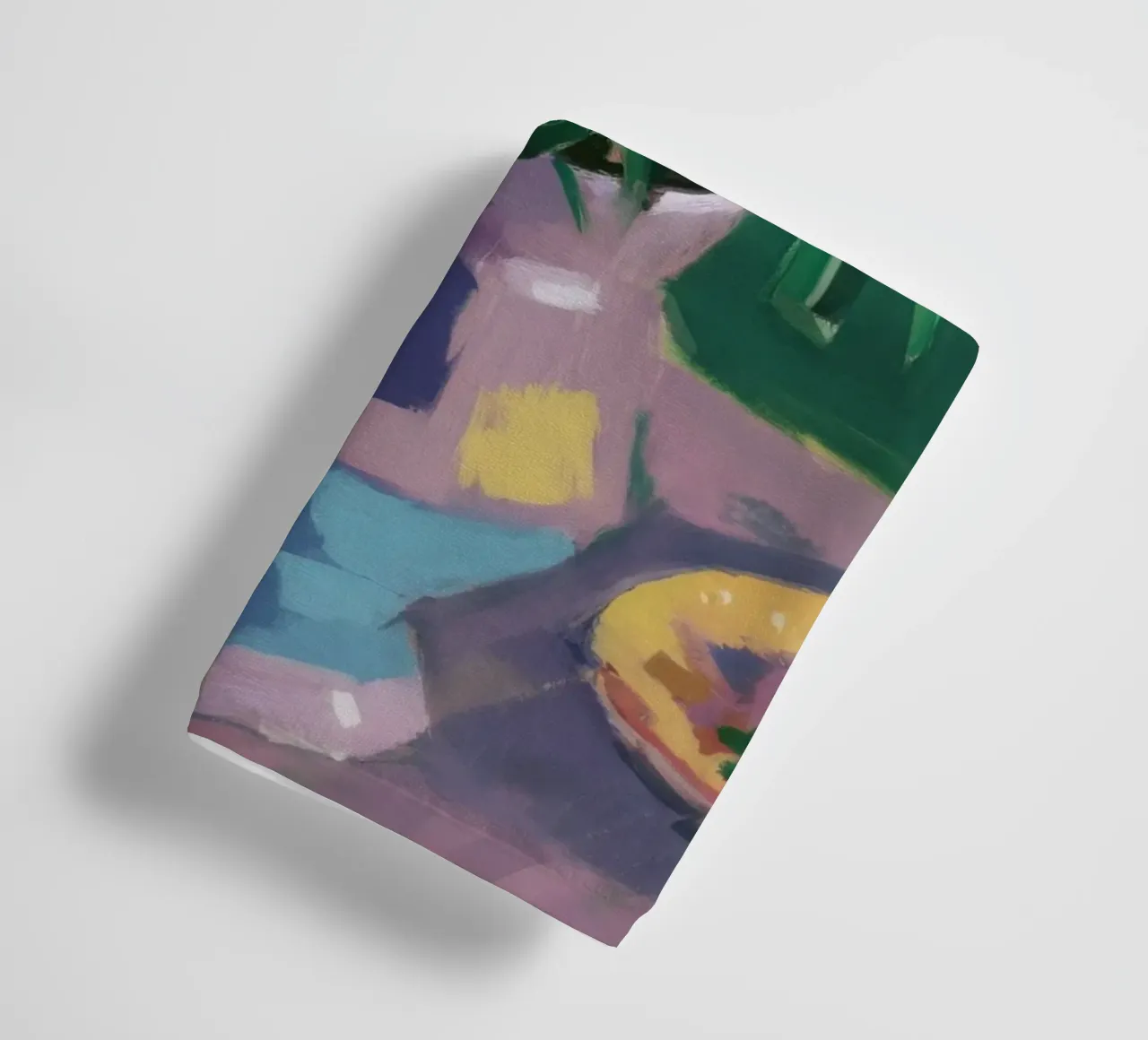 Roses and Cat Stillness towel by Stone Decade