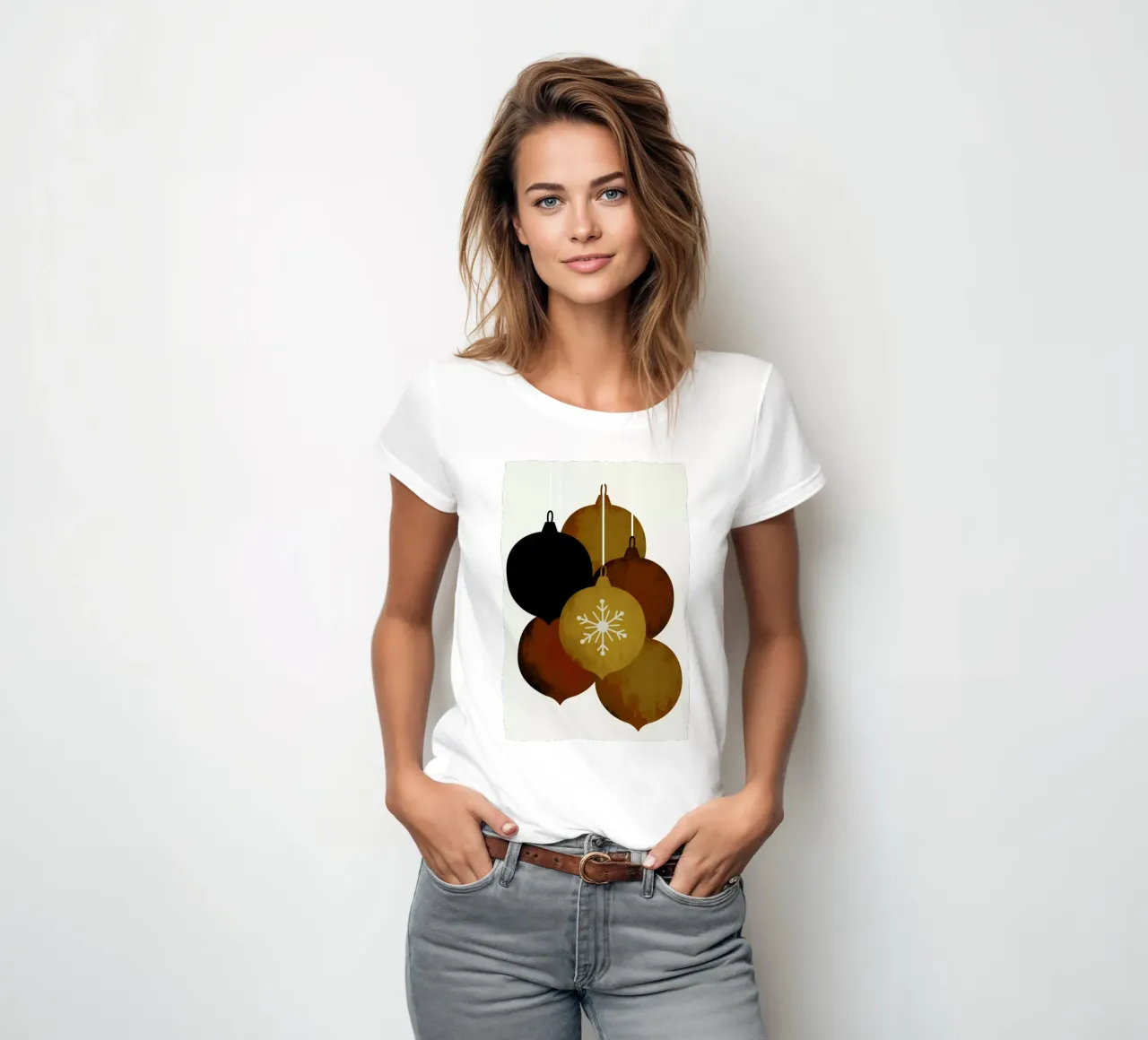 Jingle Bells 3 women's fitted t-shirt by Kubistika
