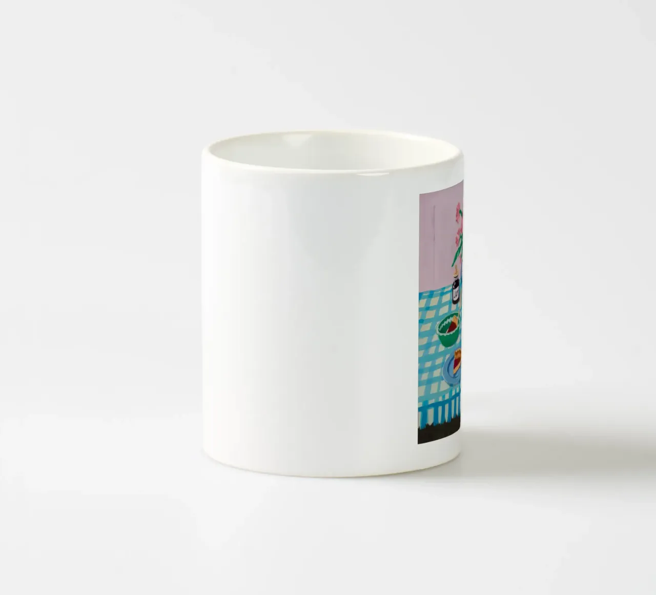Peonie a mattarello tazza in ceramica da Muse Artworks