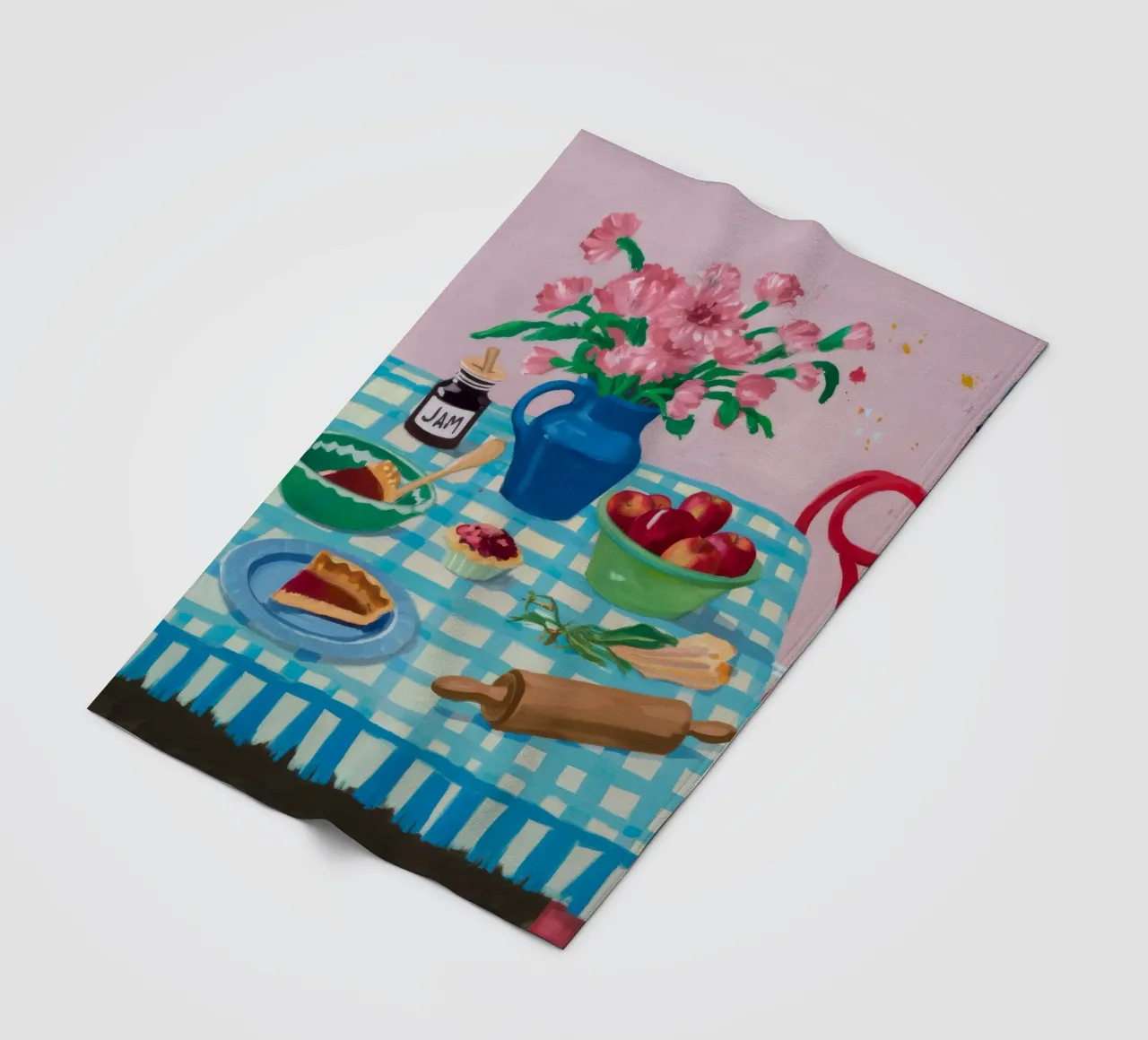 Peonie a mattarello coperta in pile da Muse Artworks