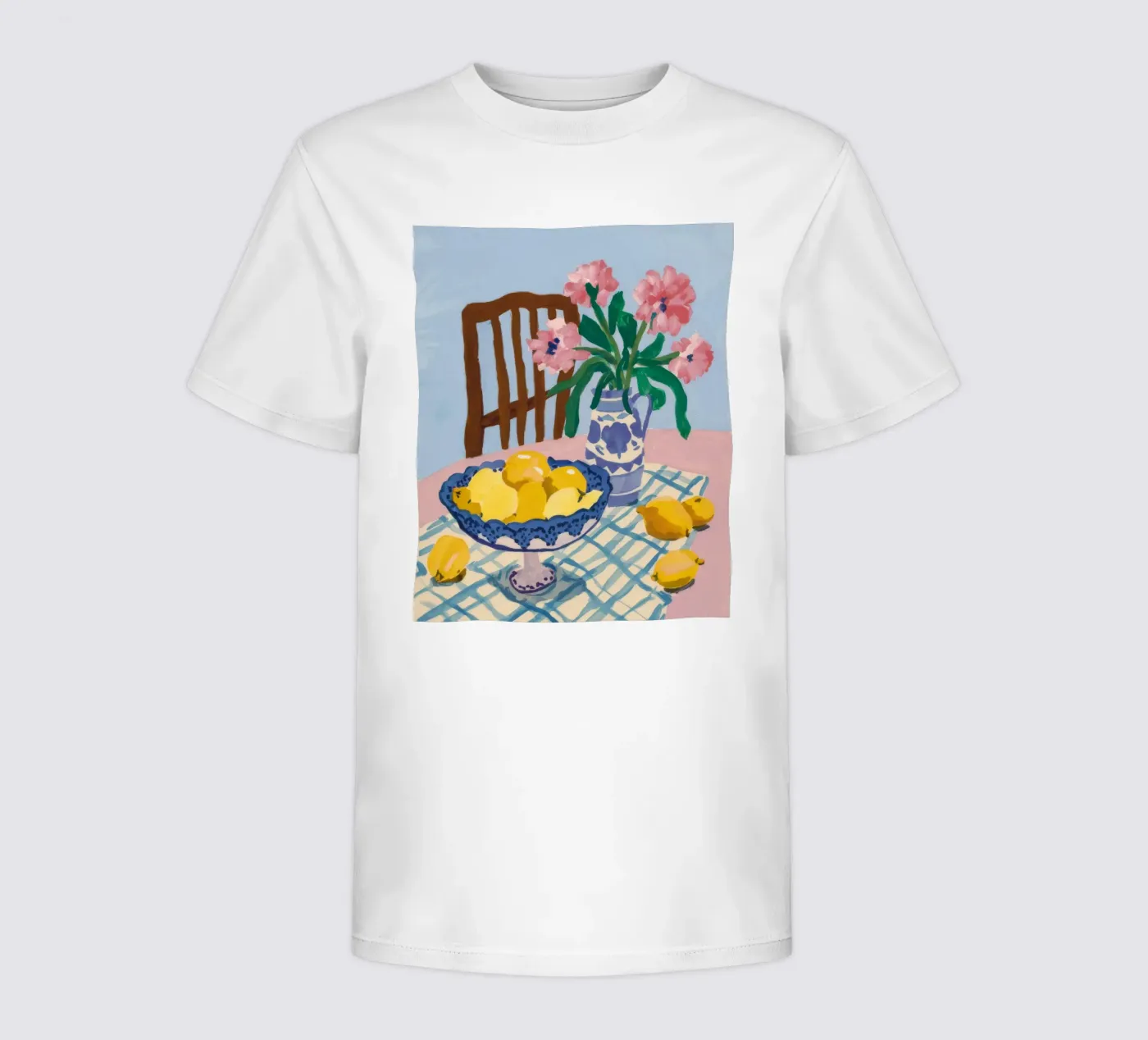Checkered Table Lemons t-shirt bambini da FadeAura