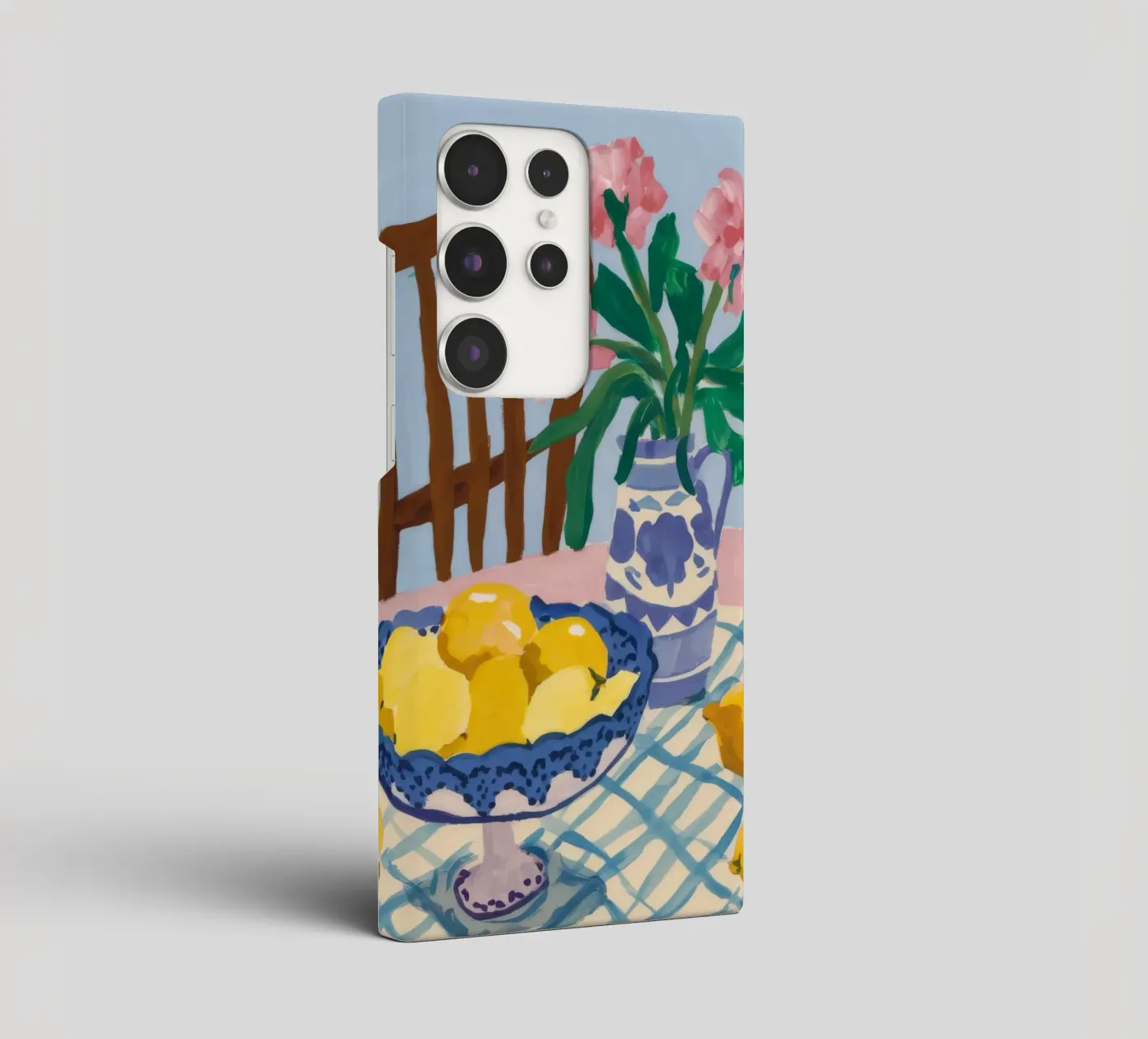 Limoni da tavola a scacchi cover samsung da FadeAura