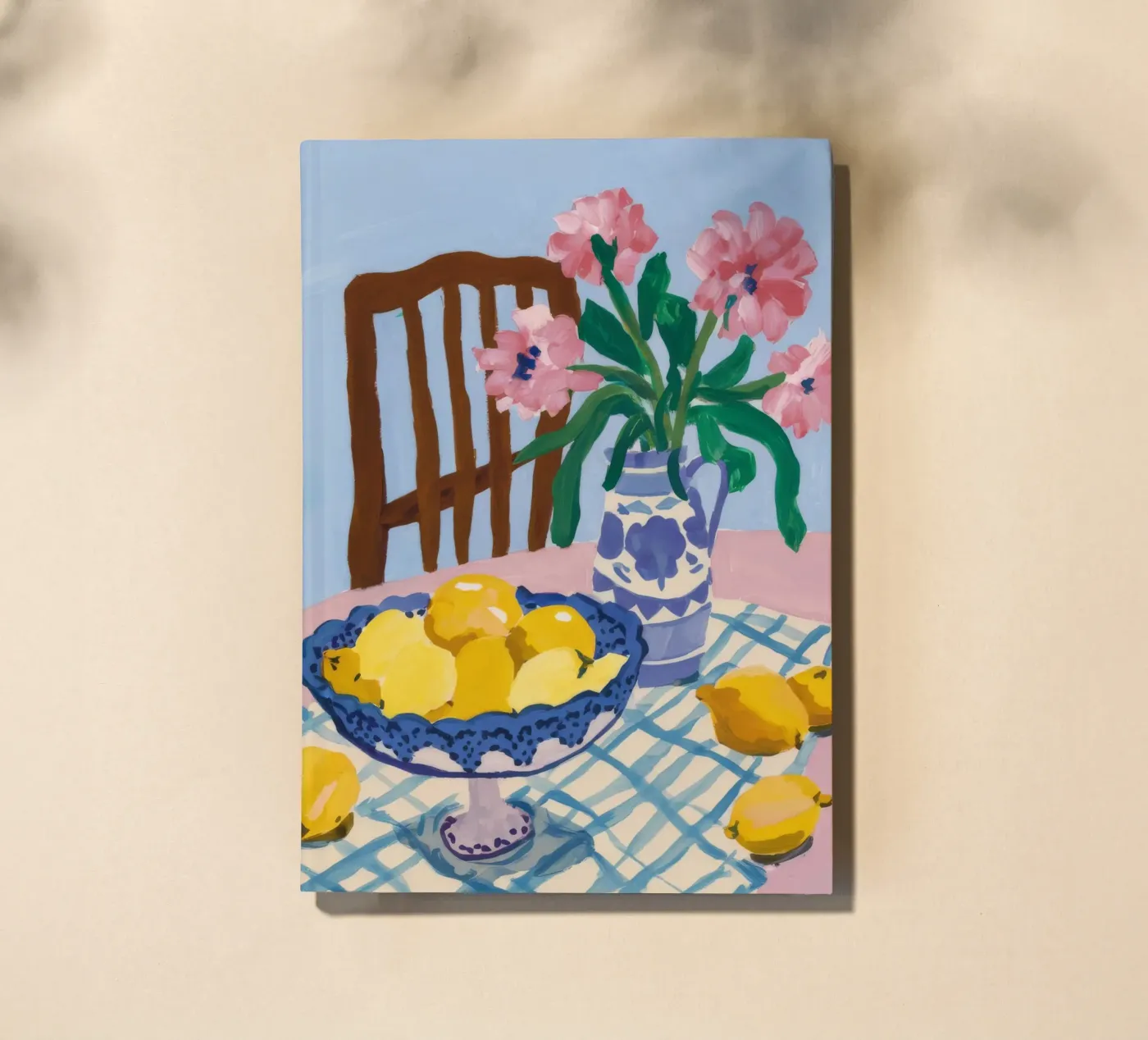 Checkered Table Lemons notebook by FadeAura