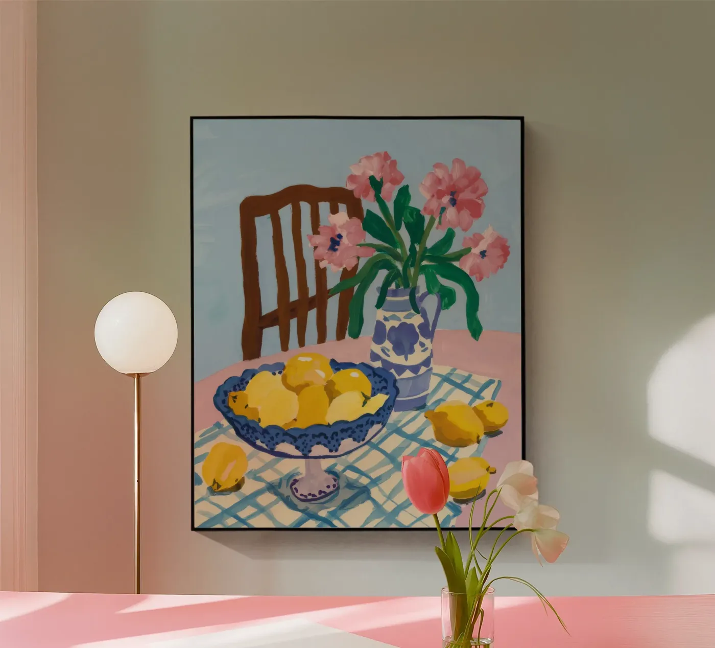 Checkered Table Lemons plexiglas de FadeAura