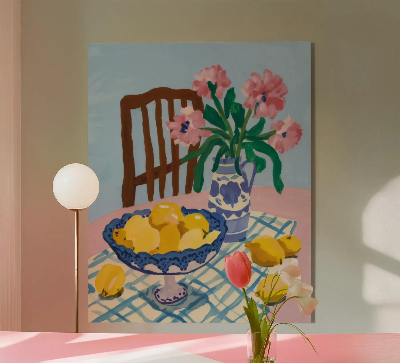 Checkered Table Lemons plexiglas de FadeAura