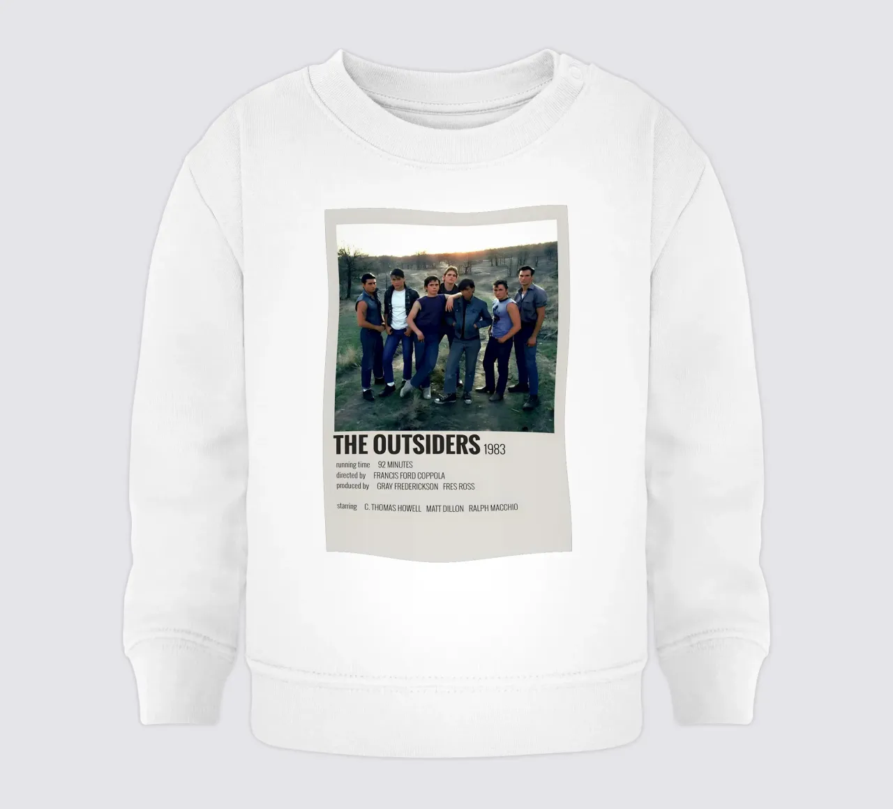 THE OUTSIDERS 1983 felpa neonato da MVFminimalist